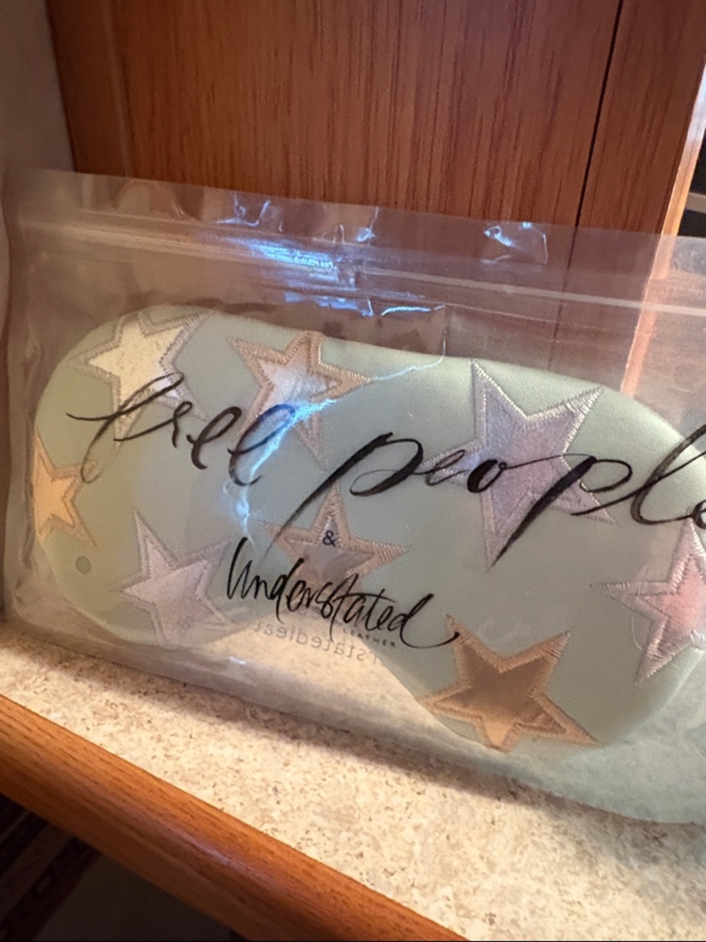 Free People Mint Star Patch Sleep Mask
